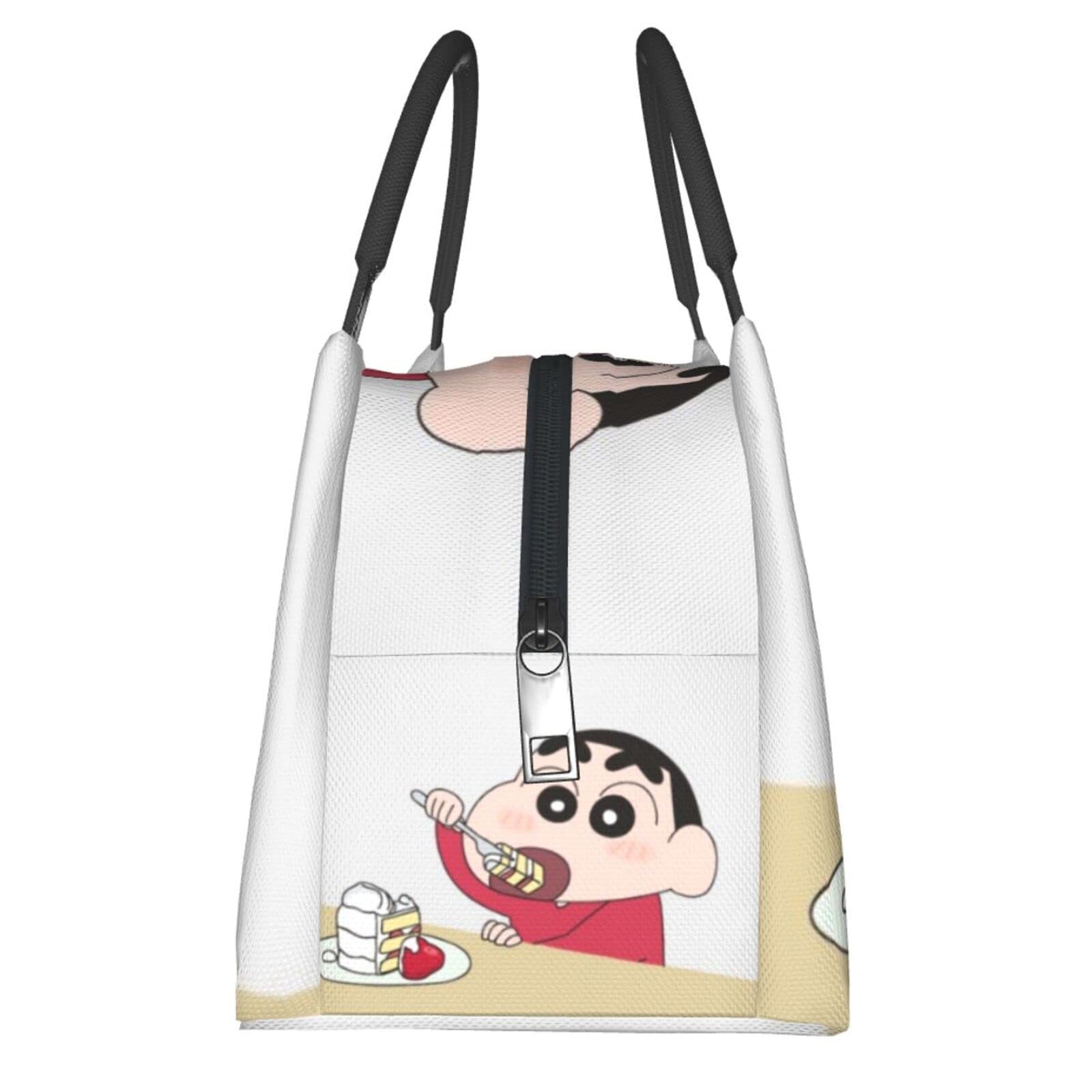 Amazon | クレヨンしんちゃん 保冷 がま口 ランチバッグ ブラック お
